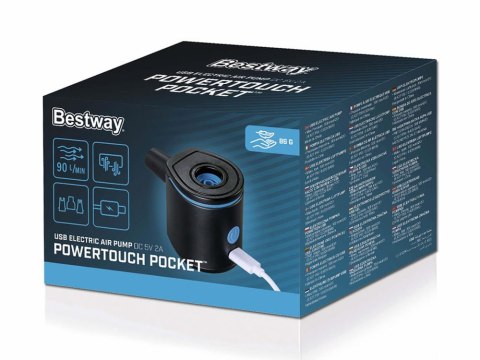 Elektryczna pompka powietrzba USB + końcówki Bestway 62289