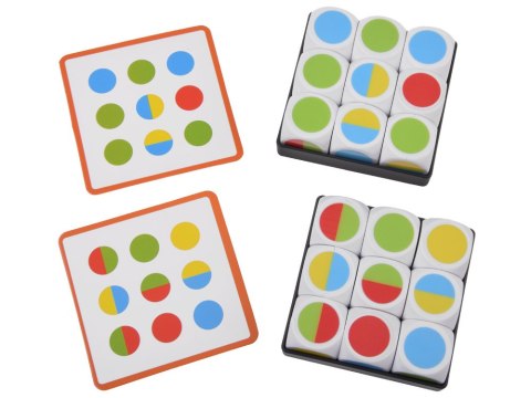 Gra układanka na spostrzegawczość koncentracja kolorowe wzory