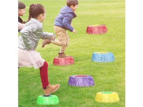 Świecąca ścieżka sensoryczna - kamienie do treningu równowagi 6 szt.