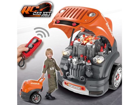 Zestaw mechanika: Ruchomy WARSZTAT SAMOCHODOWY + światło i dźwięk