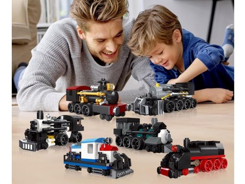 Klocki konstrukcyjne MINITRAIN - różne modele z serii: mini pociąg