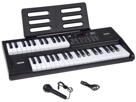 Organy KEYBOARD 61-klawiszy z funkcją podziału SPLIT + mikrofon