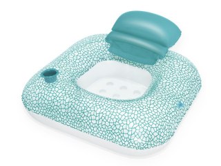 Bestway Dmuchane koło do plywania FOTEL + uchwyt na kubek 102x94cm 43097