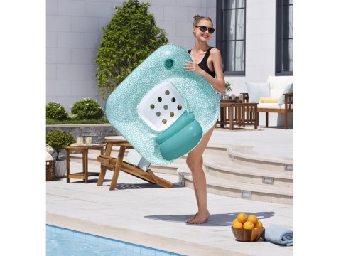 Bestway Dmuchane koło do plywania FOTEL + uchwyt na kubek 102x94cm 43097