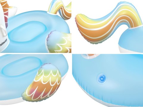 Bestway Dmuchany materac do pływania JEDNOROŻEC z uchwytami 155x119cm 41114