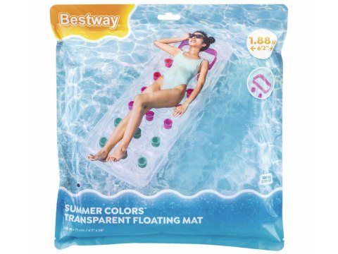 Bestway Dmuchany materac do pływania z okienkiem 1-osobowy 188x71cm 43040