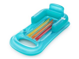 Bestway Dmuchany materac z oparciem Wbudowany uchwyt na kubek 161cm 43028