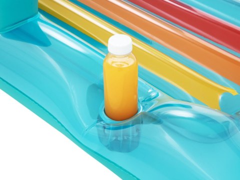 Bestway Dmuchany materac z oparciem Wbudowany uchwyt na kubek 161cm 43028