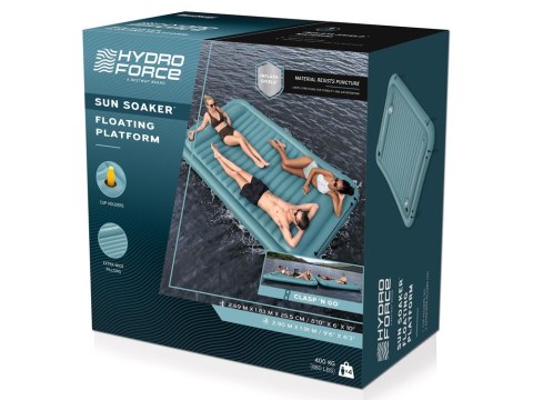 Bestway PŁYWAJĄCA WYSPA dmuchany materac do wody 4os. 360kg 269x183cm 43542