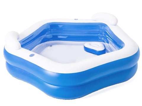 Bestway Dmuchany basen - oparcie i miejsce na napoje 213x206x69cm 54153