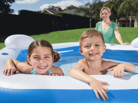 Bestway Dmuchany basen - oparcie i miejsce na napoje 213x206x69cm 54153