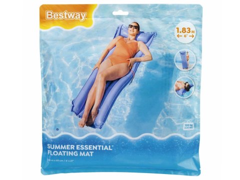 Bestway Materac plażowy dmuchany - jednoosobowy FIOLETOWY 183x69cm 44007