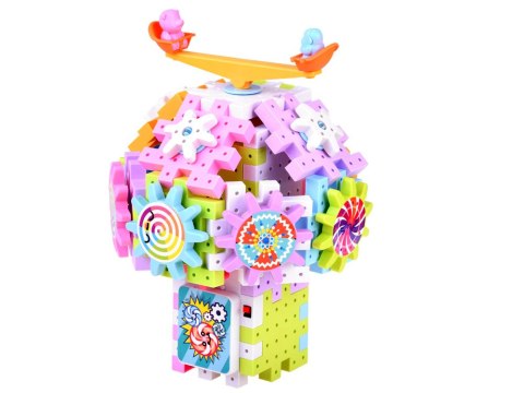 Kolorowe ruchome Klocki WAFLE koła zębate 165 ele ZA4198