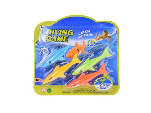 Zestaw 4 kolorowe REKINY do nauki nurkowania dla dzieci SP0834