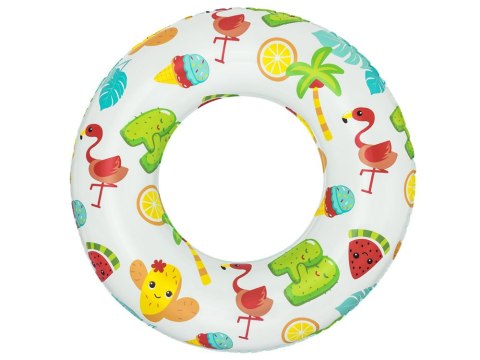 Bestway Dmuchane koło do pływania 61cm zielone OWOCE do 60kg 36014 A