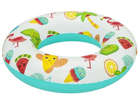 Bestway Dmuchane koło do pływania 61cm zielone OWOCE do 60kg 36014 A