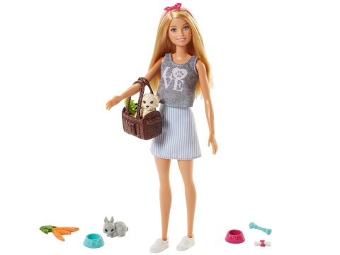Mattel Barbie ze zwierzątkami lalka zestaw z akcesoriami ZA6706