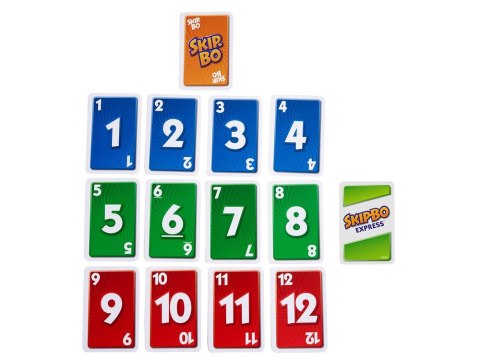 Mattel Gra karciana Skip-Bo Express - szybka, strategiczna GR0915
