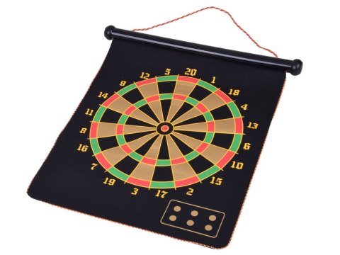 Duża Tarcza Magnetyczna DartBoard Dwustronna 6 Rzutek Lotki GR0865