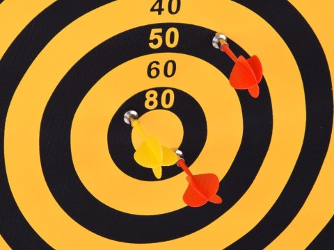 Duża Tarcza Magnetyczna DartBoard Dwustronna 6 Rzutek Lotki GR0865