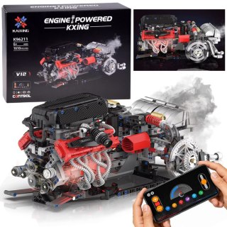 Klocki techniczne Zbuduj SILNIK na akumulator Generator pary 1610el. ZA6373