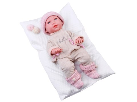 Lalka BOBAS 48 cm Interaktywna płacze gaworzy pachnie + kocyk ZA6577