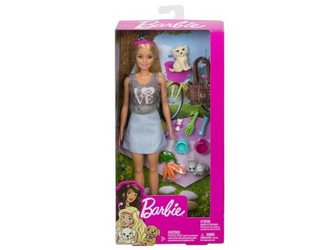 Mattel Barbie ze zwierzątkami lalka zestaw z akcesoriami ZA6706