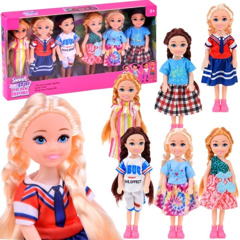 Mini LALECZKI do domku Zestaw 6 laleczek mała lalka księżniczki 14cm ZA6176