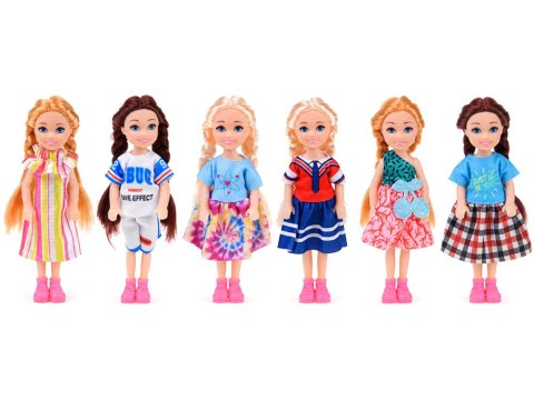 Mini LALECZKI do domku Zestaw 6 laleczek mała lalka księżniczki 14cm ZA6176