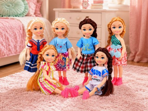 Mini LALECZKI do domku Zestaw 6 laleczek mała lalka księżniczki 14cm ZA6176