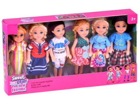 Mini LALECZKI do domku Zestaw 6 laleczek mała lalka księżniczki 14cm ZA6176