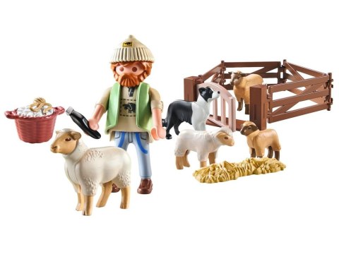 Playmobil Klocki 22-ele Country Gospodarstwo pasterz + zwierzątka ZA6715