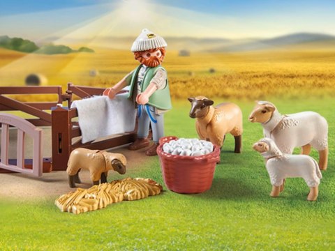 Playmobil Klocki 22-ele Country Gospodarstwo pasterz + zwierzątka ZA6715
