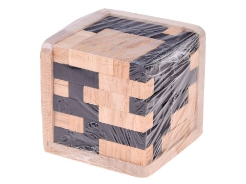 Drewniana Kostka Logiczna Tetris Układanka Przestrzenna Łamigłówka ZA6610