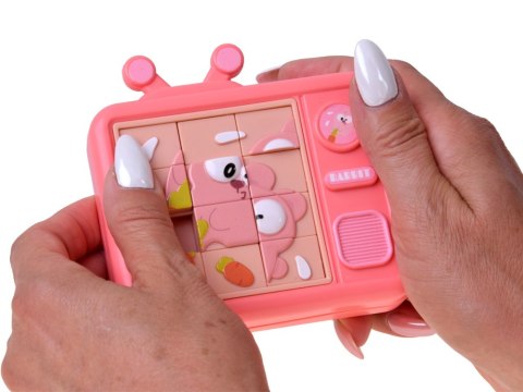 Dwustronna Układanka Sensoryczna KRÓLIK Labirynt Puzzle Przesuwne ZA6425
