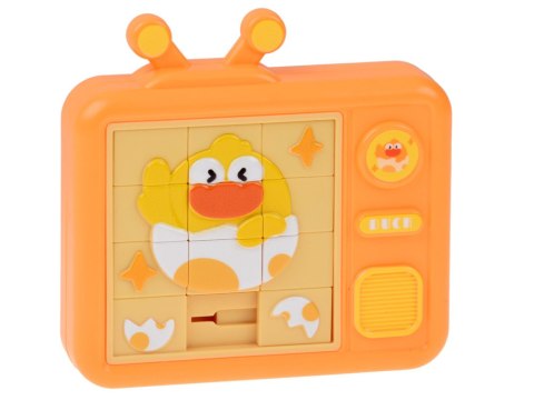 Dwustronna Układanka Sensoryczna KURCZAK Labirynt Puzzle Przesuwne ZA6425