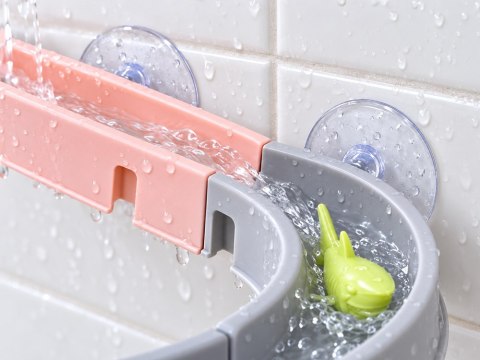 Kąpielowy Tor Wodny FOCZKA Zjeżdżalnia Przyssawki 30 el. ZA6344