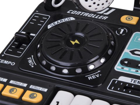 Kontroler MIXER DJ Podświetlana konsola dla dzieci + mikrofon ZA6303