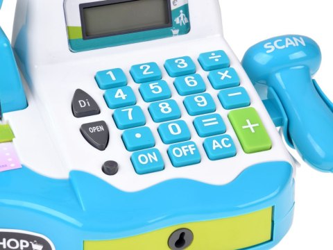 Kasa fiskalna dla dzieci INTERAKTYWNA - czytnik, waga, paragon 21ele ZA6196