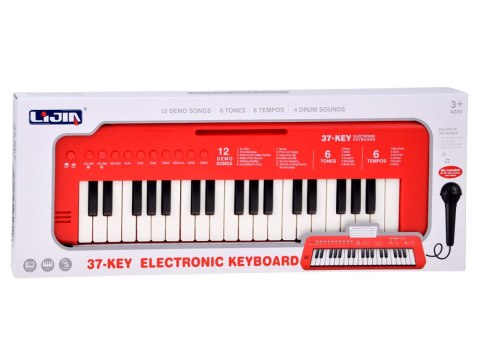 Keyboard interaktywne organy dla dzieci 37-klawiszy + mikrofon IN0190