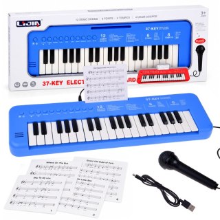 Keyboard interaktywne organy dla dzieci 37-klawiszy + mikrofon IN0190