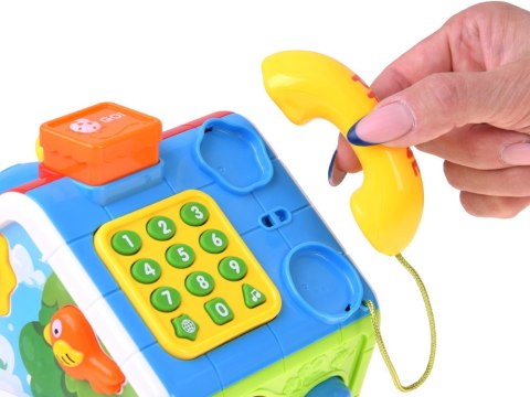Kostka edukacyjna Tańczący ŚLIMAK DOMEK - muzyka, światło, sorter ZA6195