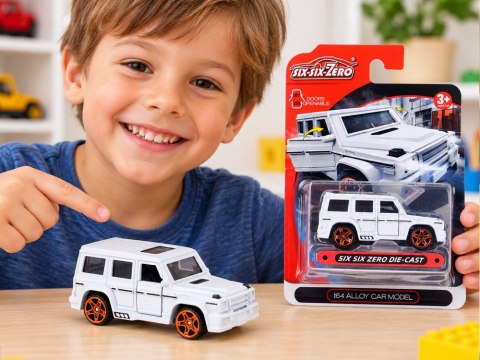 Metalowe auto terenowe RESORAK skala 1:64 z otwieranymi drzwiami ZA6615 BI