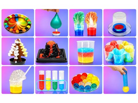 ZESTAW CHEMIKA 80 eksperymentów naukowych - Laboratorium chemiczne ZA6593