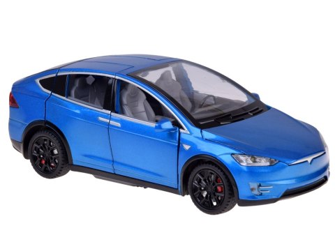 Autko Tesla Model X RC 1:22 metalowy samochód na pilota LED dym RC0772