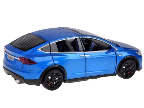 Autko Tesla Model X RC 1:22 metalowy samochód na pilota LED dym RC0772