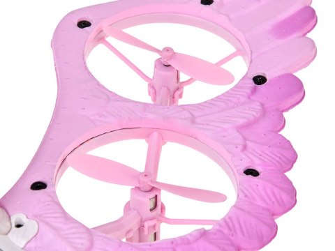 Dron zdalnie sterowany Latający JEDNOROŻEC PEGAZ - świeci na różowo RC0777
