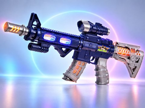 Karabin zabawkowy M416 światło dźwięk wibracje ZA6214