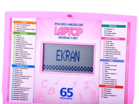 Laptop edukacyjny polsko angielski 65funkcji ZA3321