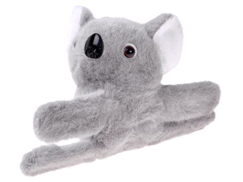 Opaska na rękę zwierzak Pluszowa szara KOALA - miękka, elastyczna ZA6260